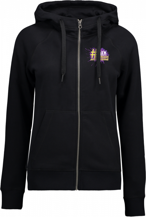 ID - Hverdagsaktivisterne Hoodie W. Zip  (Woman) - Svart